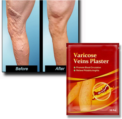 ODDEVEN Natural Varicose Plaster – Pain Relief for Heavy Legs Plaster & Patch(10 x 10 g)