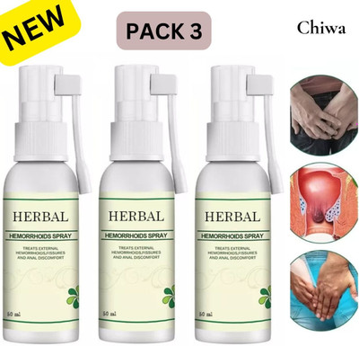 CHIWA Herbal Hemorrhoid Spray | Natural Fast Relief for Painful Hemorrhoids Spray(3 x 50 ml)