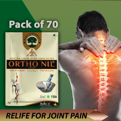 Quickbits Orthonil Powder Ayurvedic Baba ji Herbals for Joint/body/back pain (70 piece) Powder(70 x 1 Units)