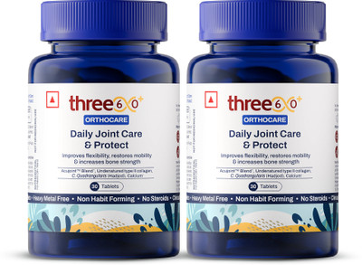 three60+ Daily Joint Care & Protect Pack of 2 Capsules(2 x 160 g)