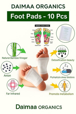 Daimaa Organics Toxin remover, Foot patches, Detox foot patches, Foot pads Plaster & Patch(10 x 1 Patches)