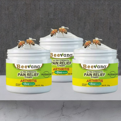 ACTIWOW BeeVana Quick Relief for Full-Body Inflammation Pack of 3 Cream(3 x 16.67 g)