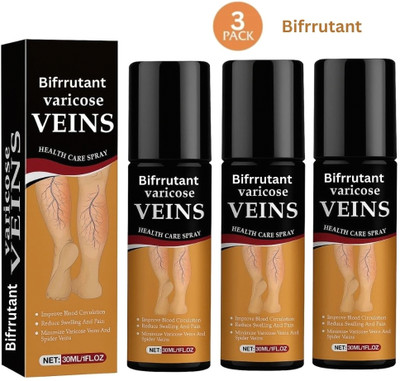 BIFRRUTANT Vericose Vein Relief Spray varicose swelling soothing spray Liquid(3 x 50 ml)