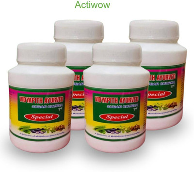ACTIWOW Vidyapith Sugar Powder for Enhancing Long-Term Blood Sugar Control Pack of 4 A01 Powder(4 x 100 g)