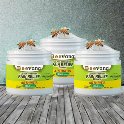 ACTIWOW BeeVenom Cream for Fast Relief from Stiffness Pack of 3 Cream(3 x 16.67 g)
