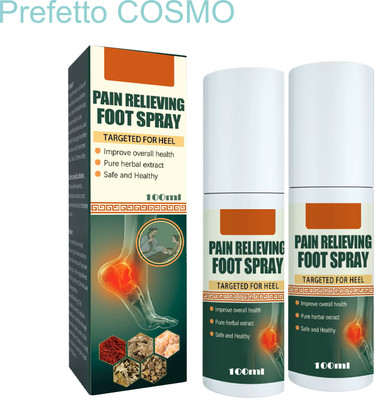 Prefetto COSMO Instant Pain Relief Foot Spray – 2 Bottles for Fast Soothe Liquid(2 x 100 ml)