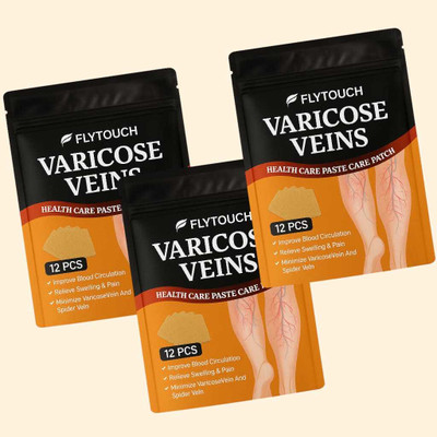 FlyTouch Anti-Swelling Leg Patch for Varicose Relief and Vein Visibility Control Plaster & Patch(36 x 1 Patches)