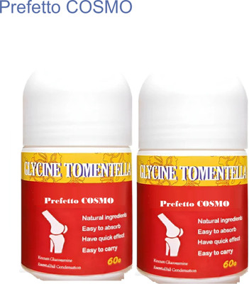 Prefetto COSMO 2-Pack Herbal Roll-On for Quick Relief from Aches & Strains Gel(2 x 60 g)