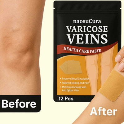 Naosucura Herbal Varicose Veins Patches for Blood Flow, Pain and Swelling Management Plaster & Patch(12 Patches)