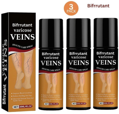 BIFRRUTANT Herbal Oil Formula Varicose Vein Stockings Spray Fast Acting Herbal Care Liquid(3 x 50 ml)