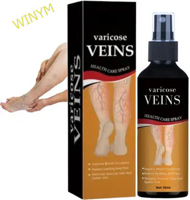 Winym Varicose Veins Spray | Cooling Herbal Comfort Pack of 2 Spray(2 x 100 ml)