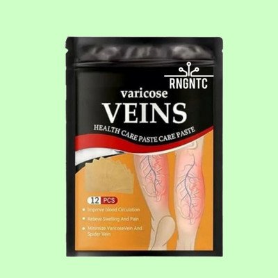 RNGNTC 12Pcs Varicose Veins Patches Relieve Soothe Swelling Pain Instant Relief Patch: Plaster & Patch(12 Patches)