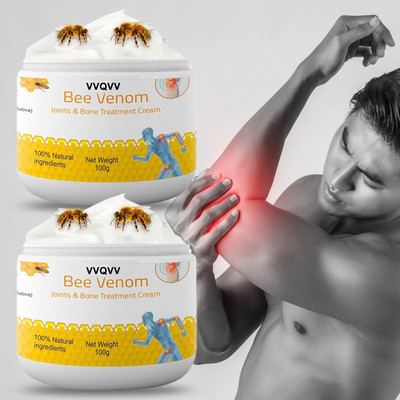 vvqvv Bee Venom Body Pain Relief Cream – Herbal Treatment for Pain Cream(2 x 100 g)