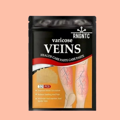RNGNTC 12Pcs Varicose Veins Patches Relieve Soothe Swelling Pain Instant Relief Patch@ Plaster & Patch(12 Patches)