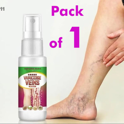 INDIANA HUDA 50ML Varicose Vein spray – Swelling, Itching & Vein Support Liquid(50 ml)