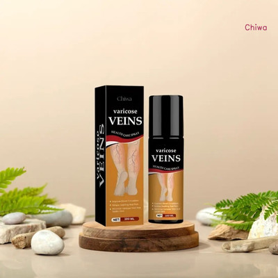 CHIWA New Varicose veins spray cooling support spray eases swelling cramps fast relief Liquid(100 ml)