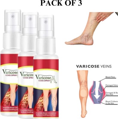 PHIZLLER Varicose Veins Treatment Spray (3 x 100 ml) Spray Spray(3 x 100 ml)