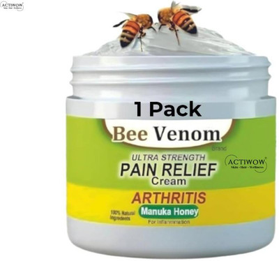 ACTIWOW Bee Venom Pain Relief for Muscle & Joint Support Cream(100 g)