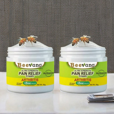Bee Venom Pain Relief for Full-Body Muscle Aches Pack of 2 Cream(2 x 50 g)