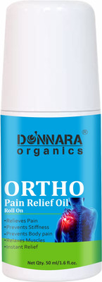 DONNARA organics Ortho Pain Relief Oil for Muscle Pain Joint Pain Pack of 1 of 50ML Liquid(50 ml)