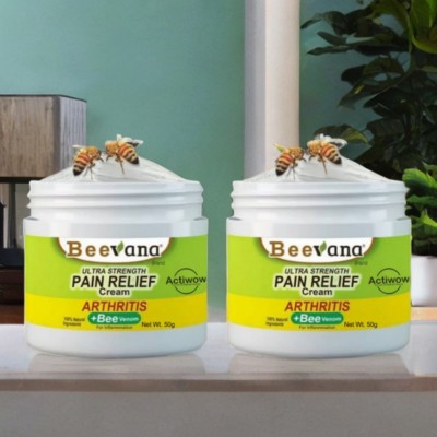 Bee Venom Cream for Pain Relief from Foot & Leg Discomfort Pack of 2 Cream(2 x 50 g)