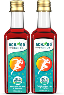 ACH...OO Natural Pain Oil-100ml With Methyl Salicylate And Eucalyptus Oil (Pack of 2) Liquid(2 x 50 g)