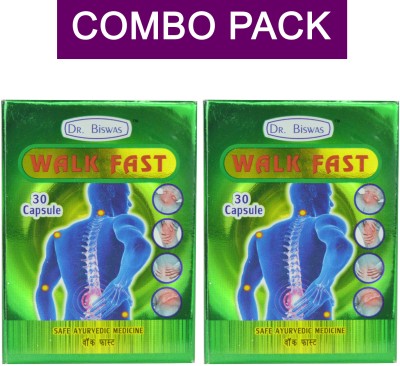 Dr. Biswas Ayurvedic Walk fast Capsule For Body pain Relief Capsules(2 x 15 Units)