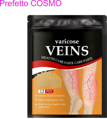 Prefetto COSMO Herbal Vein Patch for Swelling and Soreness Plaster & Patch(12 Units)