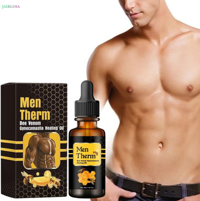 JAIKLOIA Thermal Bee Venom Chest Support Oil Men Safe Slimming Herbal Formula Liquid(30 ml)