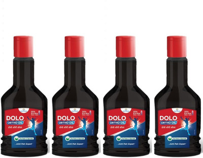 DOLO ORTHO OIL Joint And Muscle Pain Solution | Arthritis Relief | 120ml x 4 Liquid(4 x 120 ml)