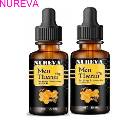 nureva Men Slim Look Thermal Oil Bee Venom Pack of 2 Liquid(2 x 30 ml)