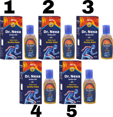 indkus nexa Dr. Nexa Ortho Pain Relief Oil 50ml (Pack Of 5) Liquid(5 x 50 ml)