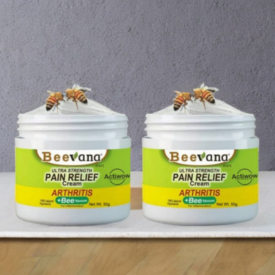 ACTIWOW BeeVana Quick Relief for Strained Muscles & Joints Pack of 2 Cream(2 x 25 g)