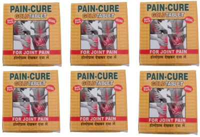 Eazybits Pain Cure Gold Tablet Ayurvedic Joint Pain Relief Tablets pack of 6 Tablets(6 x 40 Units)