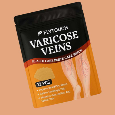 FlyTouch Leg Soothing Patch for Spider Veins, Swelling and Blood Flow Boost Plaster & Patch(12 x 1 Patches)
