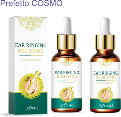 Prefetto COSMO Natural Ear Serum – Instant Ear Pain Relief Liquid for-Related Ear Issues Liquid(2 x 30 ml)