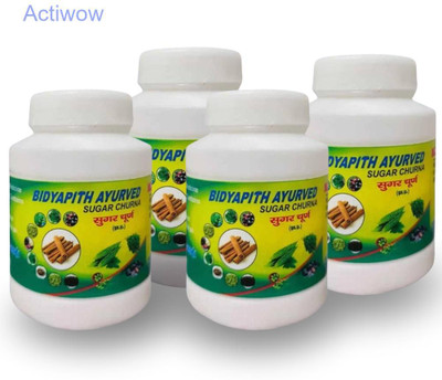 ACTIWOW Bidyapith Sugar Powder for Regulating Sugar Metabolism Efficiently Pack of 4 A01 Powder(4 x 100 g)