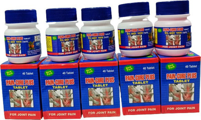 VEDANTRA AYURVEDA PAIN CURE PLUS TABLET FOR JOINT PAIN,ARTHRITIS,SCIATICA,GOUT,SPONDYLITIS Tablets(5 x 40 Units)