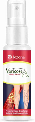 FEZONA Varicose Veins Spray Best Fr Blood Circulation Relieve Swelling & Pain Treatment Spray(100 ml)