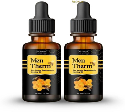 ACTIWOW Men Therm Bee Venom Heating Oil for Track Hurdle Recovery Liquid(2 x 15 ml)