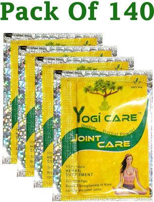 Quickbits YOGI CARE | JOINT CARE | 140 POUCHES | FOR JOINT PAIN PURE HERBAL AND SAFE Powder(140 x 1 Units)