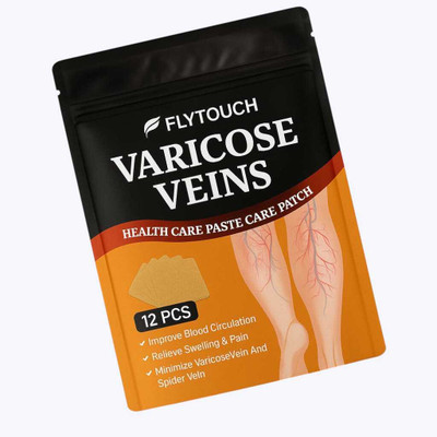FlyTouch Herbal Patch for Leg Circulation, Spider Veins and Swelling Control Plaster & Patch(12 x 1 Patches)
