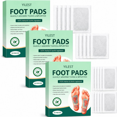 YILEST Foot Pads weight loss Herbal Detox Weight Routine Support & Enhanced Energy Plaster & Patch(10 x 1 Units)