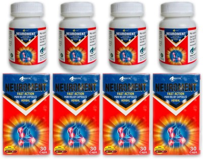 vitaherbal NUROMENT CAPAULES MAYUR PACK OF 4 | 30 Capule in Each Pack.. Tablets(4 x 30 Units)