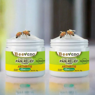 ACTIWOW BeeVana Cream for Quick Relief from Muscle Strain Pack of 2 Cream(2 x 25 g)