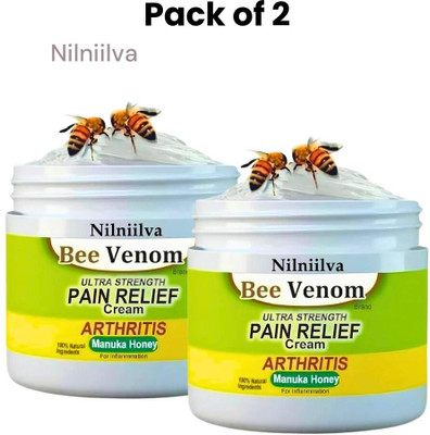 NILNIILVA Bee Venom Cream for Full Body Pain Management Pack of 2 Cream(50 g)