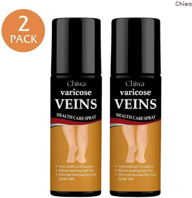 CHIWA Turmeric Vericose Vein Relief Spray | To Comfort Sore Vein Discomfort Spray(2 x 100 ml)