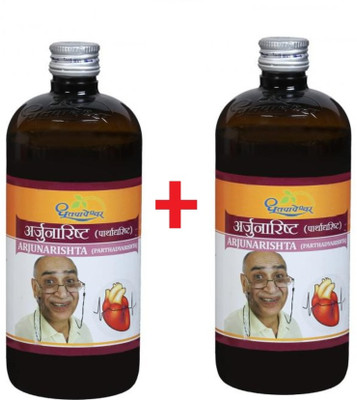 DHOOTAPAPESHWAR Dhootpapeshwar Arjunarishta 450ml pack of 2 Liquid(2 x 450 ml)