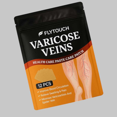 FlyTouch Leg Recovery Patch for Swelling, Spider Veins and Vein Healing Plaster & Patch(12 x 1 Patches)
