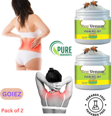 GOIEZ Bee Venom Cream For Safe And Soothing Pain Relief (pack Of 2) Cream(2 x 100 g)